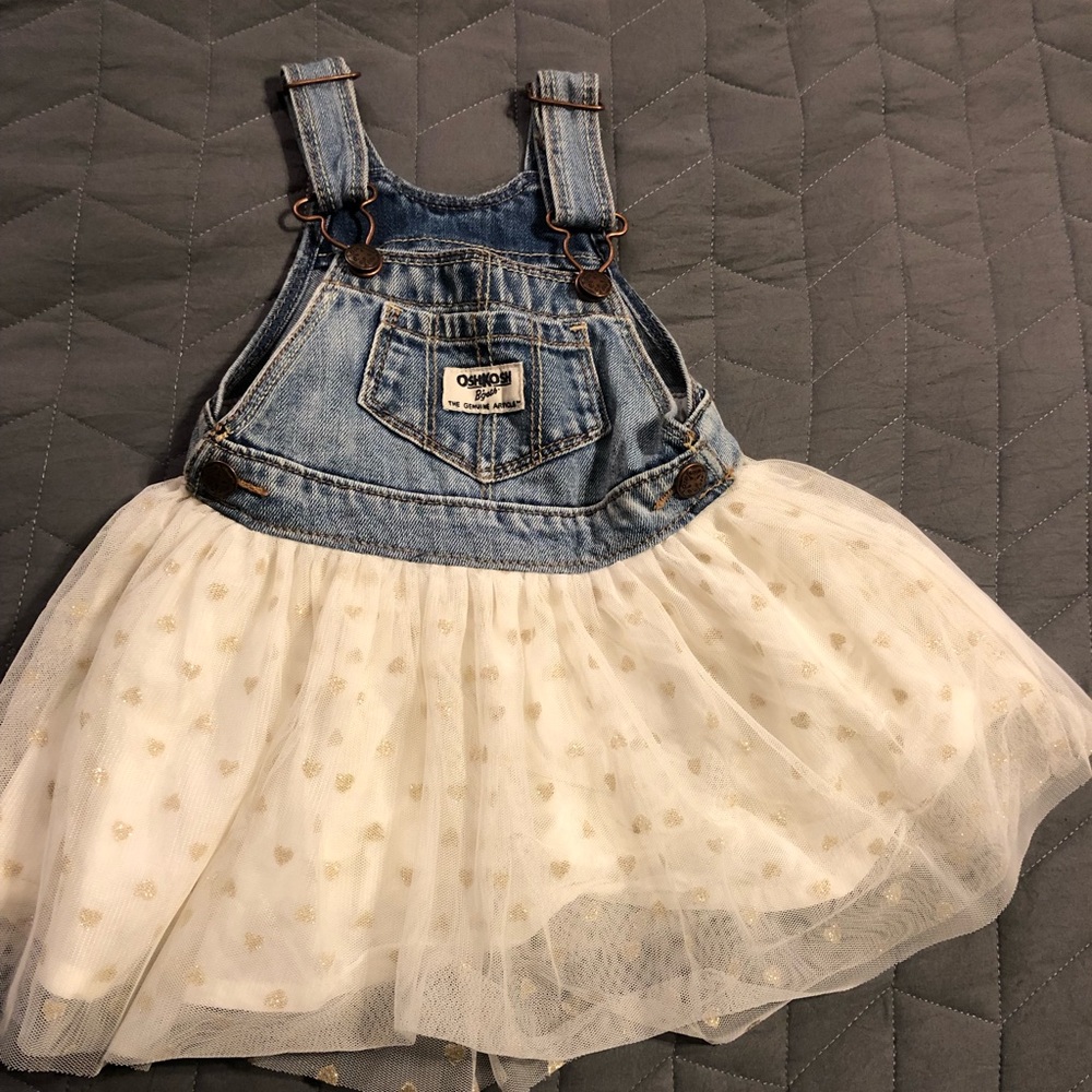 OshKosh overall dress for baby girls